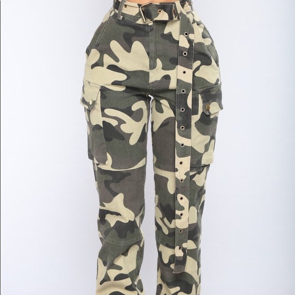 Fashion Nova See Me Not Cargo Pants (Camo) - Picture 2 of 2